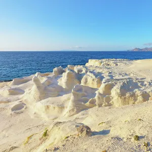 Rock formations, Sarakiniko, Milos Island, Greece