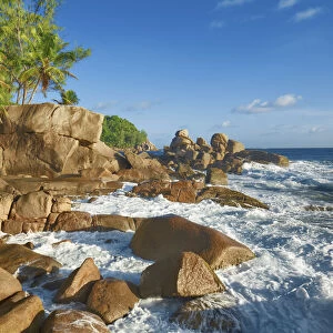 Rocky coast at Petite Police - Seychelles, Mahe, Petite Police - Indian Ocean
