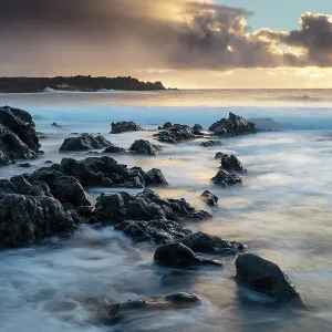 Rocky Coastline Print at Playa Montana Bermeja, Lanzarote Rocky Coastline Print at Playa Montana Bermeja, Lanzarote