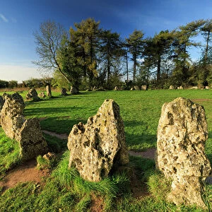 Rollright Stones, Little Rollright, Cotswolds, England, UK