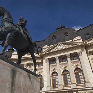 Romania, Bucharest, Piata George Enescu Square and King Carol I University