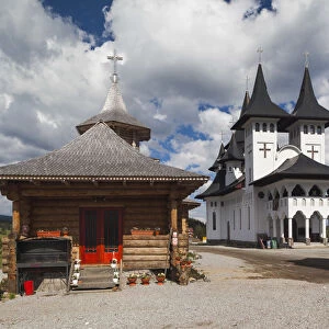 Romania, Maramures Region, Rodna Mountains National Park, Prislop Pass, Orthodox Monastery