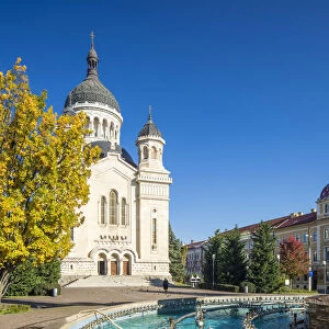 Romania, Transylvania, Cluj-Napoca. The Orthodox Dormition of the Theotokos Cathedral