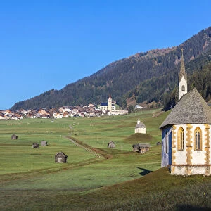 The romantic St Nicholas church, Obertilliach, Tiroler Gailtal, East Tyrol, Tyrol