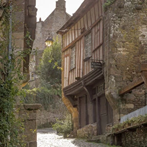 Rue du Petit Fort, Dinan, Cotes-d Armor, Bretagne - Brittany, France, Europe