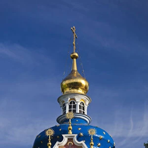 Russia, Pskovskaya Oblast, Pechory, Pechory Monastery, church cupola