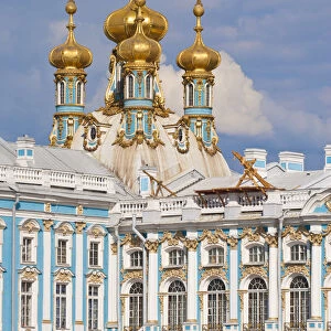 Russia, St Petersburg, Tsarskoe Selo, Catherine Palace (Yekaterinsky Dvorets)