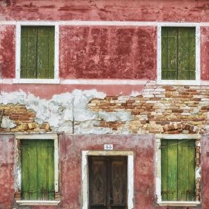 Rustic Colourful Building, Burano, Venice, Italy