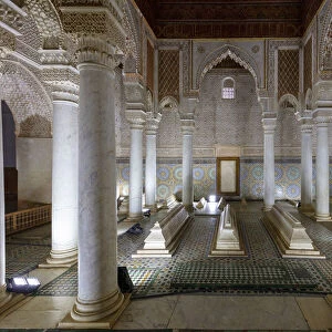 Saadian tombs, Marrakech-Safi (Marrakesh-Tensift-El Haouz) region, Marrakesh, Morocco