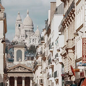 Sacre Coeur from downtown Paris, France