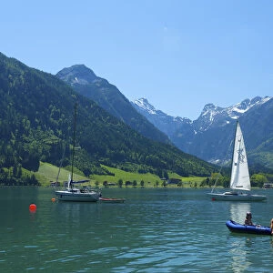 Sailing boats at Lake Achensee, Tyrol, Austria