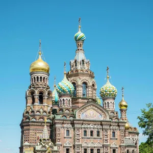 Saint Petersburg, Russia, Eurasia. Church of the Savior on spilled blood