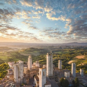 San Gimignano, known as the Town of Fine Towers, Siena province, Tuscany, Italy