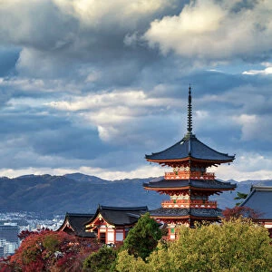Sanjunoto pagoda of Kiyomizu-dera Temple in Autumn, Higashiyama, Kyoto, Japan