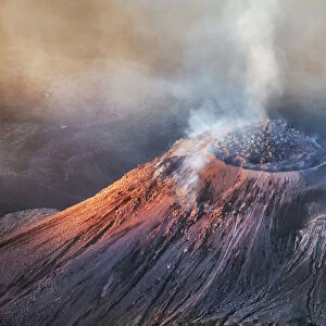 Santiaguito volcano seen from Santa Maria - Guatemala, Quezaltenango, Santa Maria