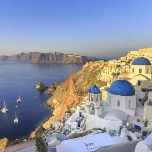 Santorini Caldera Print, Firostefani Greece Santorini Caldera Print, Firostefani Greece