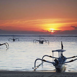 Sanur beach at dawn, Bali, Indonesia