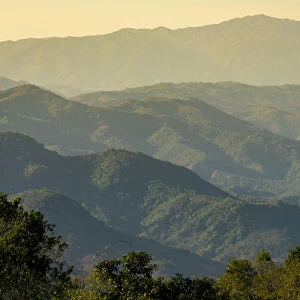 Scenic view of beautiful mountains near Kengtung, Kengtung Township, Kengtung District