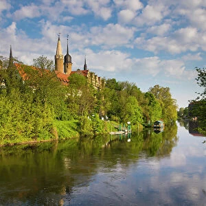 Schloss Merseburg & Saale river, Merseburg, Saxony-Anhalt, Germany