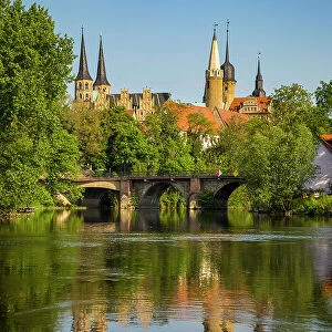 Schloss Merseburg & Saale river, Merseburg, Saxony-Anhalt, Germany