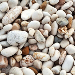 Sciacca beach, Sicily, Italy. Stones on the beach