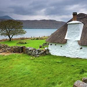 Scotland, Isle of Skye, Luib fishing settlement, old house