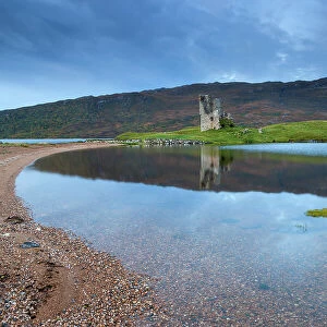 Scotland, Sutherland, Ardvreck Castle, Loch Assynt