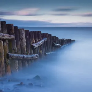 Sea & Groyne, Porlock Weir, Somerset, England