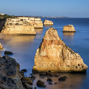 Sea Stacks at Praia da Marinha, Caramujeira, Lagoa, Algarve Portugal