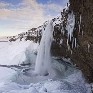Seljalandfoss Falls waterfall, Rangarvalla District, Southern Iceland