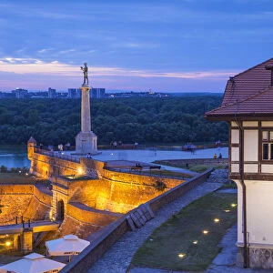 Serbia, Belgrade, Kalemegdan, Belgrade Fortress, The Victor Monument and the Institute