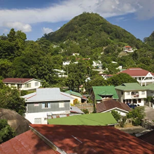Seychelles, Mahe Island, Victoria, Creole houses
