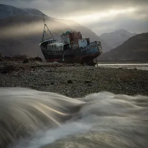 Shipwreck, Corpach, Fort William, Scotland Shipwreck, Corpach, Fort William, Scotland