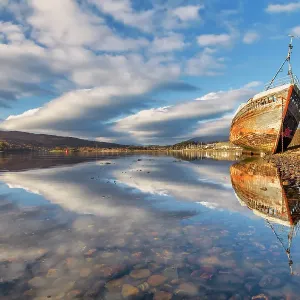 Shipwreck along Loch Eil, Corpach, Highland Region, Scotland Shipwreck along Loch Eil, Corpach, Highland Region, Scotland