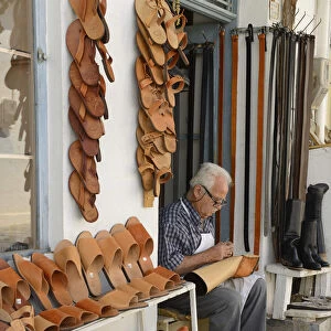 Shoemaker in Kritsa, Crete, Greece, Europe
