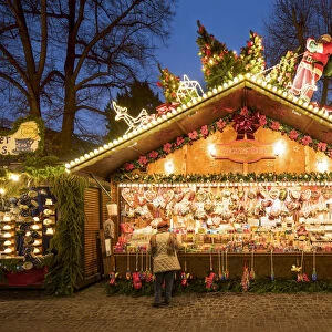 Shop on the Christmas market in Heidelberg, Baden-WAorttemberg, Germany