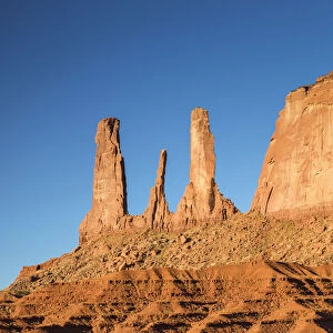 Three Sisters Butte, Monument Valley Tribal Park, Arizona, USA
