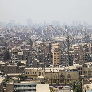 Skyline of Central Cairo, Cairo, Egypt