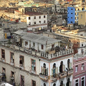Skyline of Centro Habana, Havana, Cuba