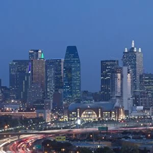 Skyline & Stemmons Freeway, Dallas, Texas, USA