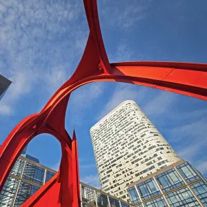 Skyscraper city of La Defense, Paris, France, Europe