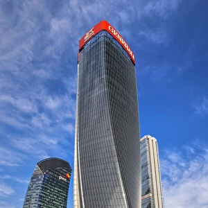 Skyscrapers at Citylife business district, Milan, Lombardy, Italy