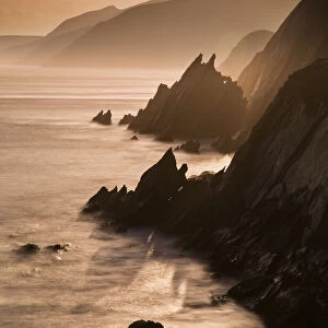 Slea Head at dusk, Dingle Peninsular, Co. Kerry, Republic of Ireland