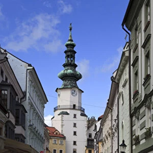 Slovakia, Bratislava, Old Town, St. Michaels Gate and Tower