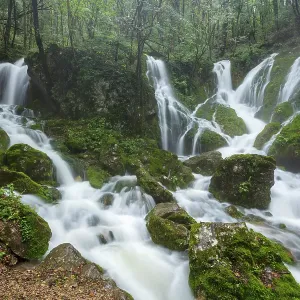 Slovenia, near Illirska Bistrica town, Susec waterfall Slovenia, near Illirska Bistrica town, Susec waterfall