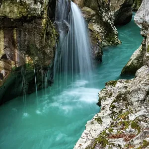 Slovenia, Triglav National Park, Soca valley, Soca river Slovenia, Triglav National Park, Soca valley, Soca river