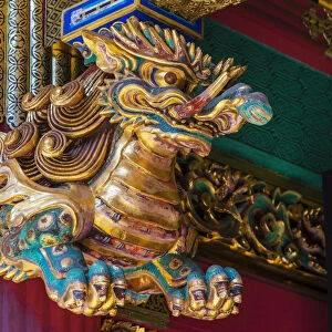 Small dragon close-up, Taiyuin-byo Temple, Nikko, Tochigi Prefecture, Japan