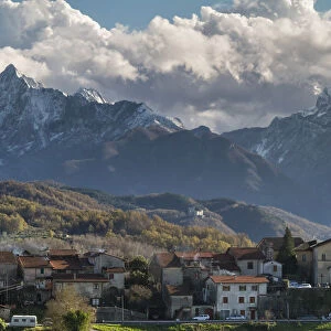 the small village of Mongicoli with the Apuan Alps, municipality of Fivizzano