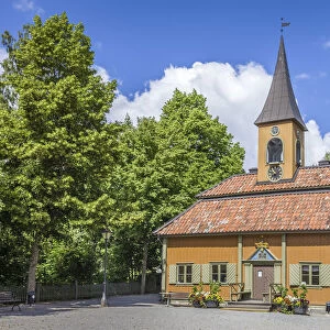 Smallest town hall of Sweden in Sigtuna, Stockholm County, Sweden