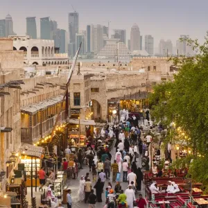 Souq Waqif Print, Doha Elevated View Souq Waqif Print, Doha Elevated View